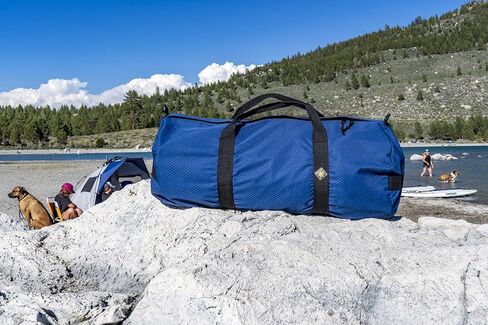175L Extreme Duffel Bag, Heavy-Duty Gear Bag, 1050D Tuff Cloth, Diamond Ripstop, Reinforced Stitching - Blue (18" x 42") in Saudi Arabia