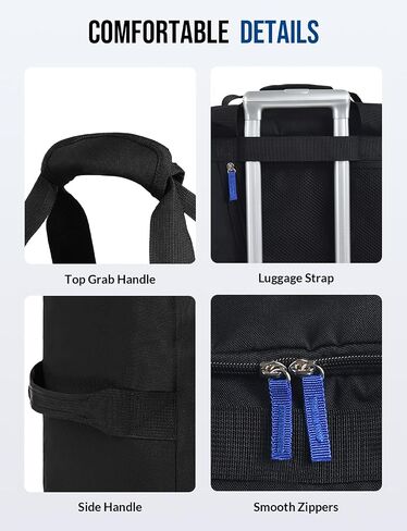 Gym Bag for Men Women with Shoes Compartment 3-in-1 Sports Travel Duffel Bag Multipurpose Weekender Overnight Backpack with Wet Pocket - Black in Saudi Arabia