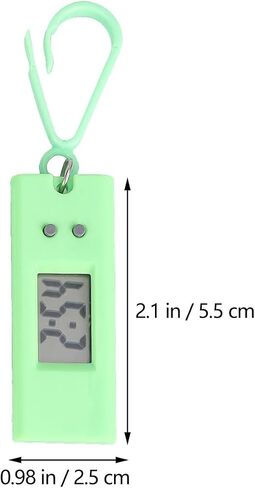 INOOMP 12Pcs Keychain Pocket Watch Mini Key Ring Digital Watch Clip on Portable Keychain for Men Women in Kuwait
