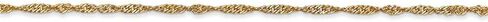 Roy Rose Jewelry 14K Yellow Gold 1.4mm Singapore Chain Bracelet ~ Length 7'' inches in Kuwait