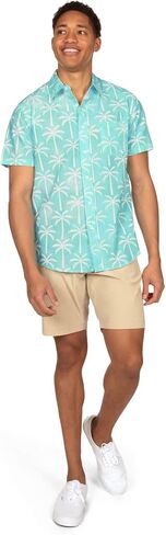 Tipsy Elves Hawaiian Shirts for Men - Casual Beach & Summer Party Shirts for Men - Stretch Fabric with Modern Fit in Kuwait