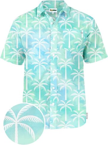 Tipsy Elves Hawaiian Shirts for Men - Casual Beach & Summer Party Shirts for Men - Stretch Fabric with Modern Fit in Kuwait