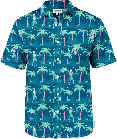 Tipsy Elves Hawaiian Shirts for Men - Casual Beach & Summer Party Shirts for Men - Stretch Fabric with Modern Fit in Kuwait