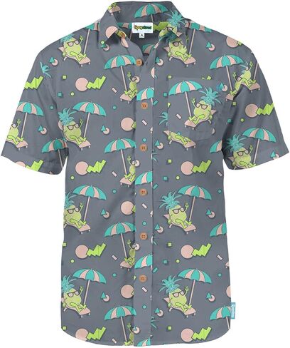 Tipsy Elves Hawaiian Shirts for Men - Casual Beach & Summer Party Shirts for Men - Stretch Fabric with Modern Fit in Kuwait