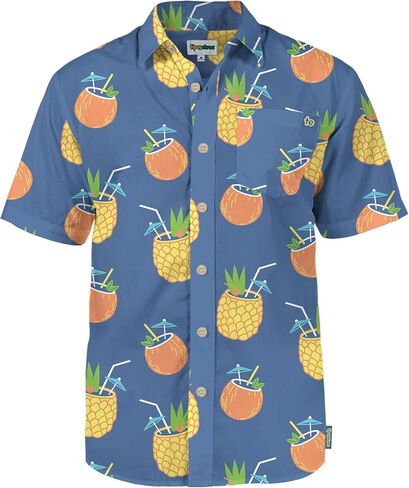 Tipsy Elves Hawaiian Shirts for Men - Casual Beach & Summer Party Shirts for Men - Stretch Fabric with Modern Fit in Kuwait