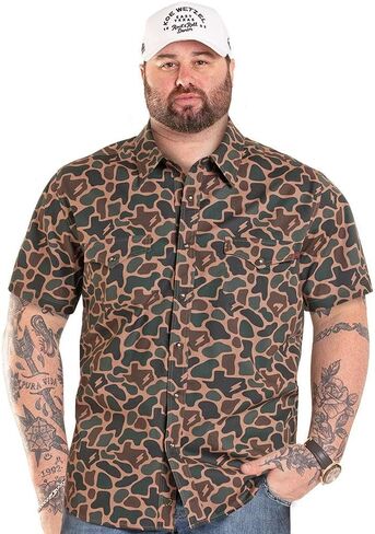 Rock & Roll Denim Koe Wetzel Snap Tek Tan Camo Shirt in Saudi Arabia