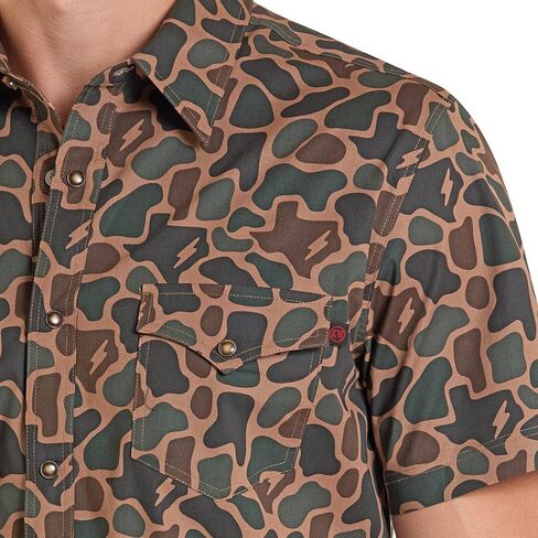 Rock & Roll Denim Koe Wetzel Snap Tek Tan Camo Shirt in Saudi Arabia