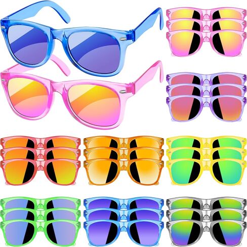 Palonu Kids Sunglasses Party Favors Bulk, Neon Sunglasses with UV400 Protection for Gilrs Boys Kids in Kuwait