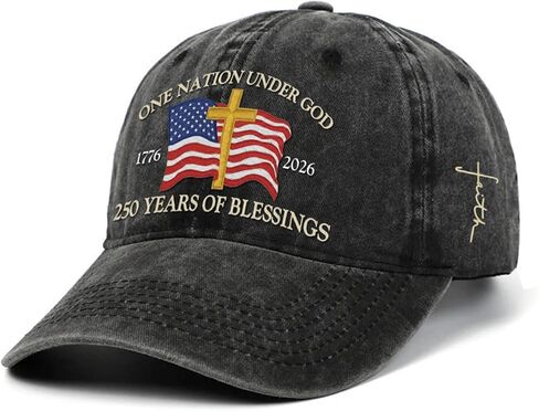 FLAGWIX 250th Anniversary USA Hat - Embroidered American Baseball Cap - Fathers Day 4th of July 250 Hat Gifts for Men Women in Saudi Arabia