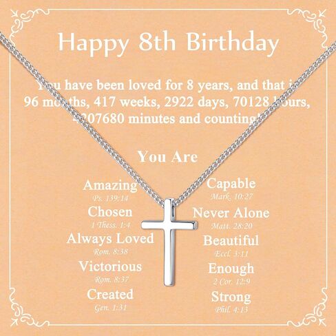 925 Sterling Silver Small Cross Necklace for Girls - Mini Faith Cross Chain Necklaces for Kids, 2026 Graduation Gifts, Small Dainty Pendant Jewelry Gifts for Teenager, Confirmation First Communion Baptism Birthday in Saudi Arabia