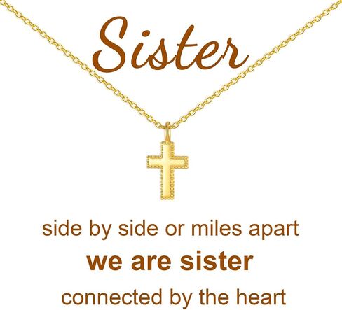 925 Sterling Silver Small Cross Necklace for Girls - Mini Faith Cross Chain Necklaces for Kids, 2026 Graduation Gifts, Small Dainty Pendant Jewelry Gifts for Teenager, Confirmation First Communion Baptism Birthday in Saudi Arabia