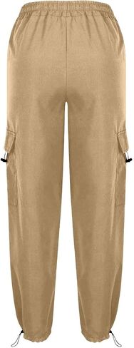 الفتيات السراويل البضائع المظلة واسعة الساق فضفاض Y2K الشارع الشهير Sweatpants في سن المراهقة الرقص عالية الخصر السراويل العصرية مع جيوب in Kuwait