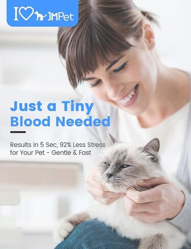 IMPet Glucose Monitoring Kit for Dogs & Cats, Pet Blood Sugar Monitor with 50 Strips, 50 Lancets and 1 Pet-Specific Lancing Device, Pain-Free, Easy Shuttle & No-Coding (PGB-Q1) in Saudi Arabia
