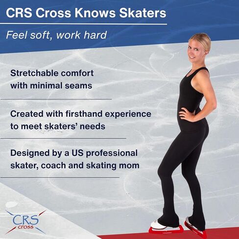 سروال CRS Cross للتزلج على الجليد وتانك مقاس X-Small. طماق عالية الخصر وقميص Racerback كامل الطول باللون الأسود in Kuwait