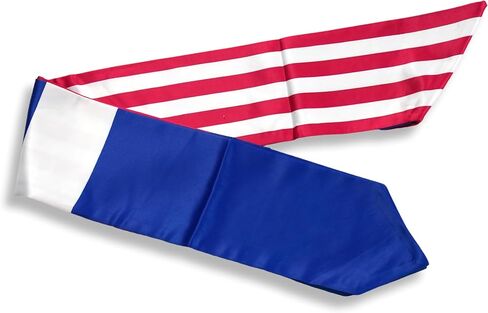 USA And Air Force Wings Flag Graduation Stole,Satin Embroidery Graduation Sash for International Students,72 Inch Length. in Kuwait