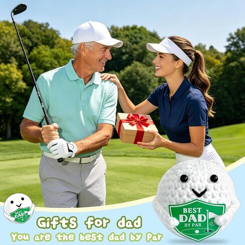 Funny Fathers Day Dad Gifts from Daughter Son Wife - Ideal Father's Day Birthday Gift for Father Daddy New Dads - Best Dad by Par Handmade Crochet Golf Fathers Day Mens Gifts Ideas in Kuwait