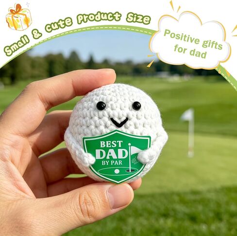 Funny Fathers Day Dad Gifts from Daughter Son Wife - Ideal Father's Day Birthday Gift for Father Daddy New Dads - Best Dad by Par Handmade Crochet Golf Fathers Day Mens Gifts Ideas in Kuwait