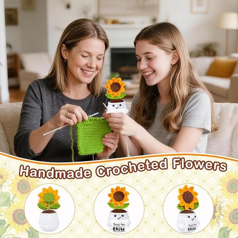 Teacher Appreciation Gifts, Thank You Teachers Gift, End of Year Teacher Gifts, Personalized Graduation Father's Day Birthday Gift for Teachers Mentor Coworker Senior, Handmade Crochet Sunflower Doll in Saudi Arabia