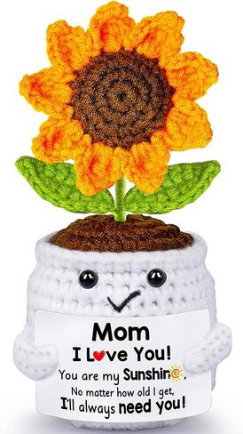 Teacher Appreciation Gifts, Thank You Teachers Gift, End of Year Teacher Gifts, Personalized Graduation Father's Day Birthday Gift for Teachers Mentor Coworker Senior, Handmade Crochet Sunflower Doll in Saudi Arabia