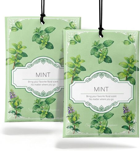 Lavender Sachets for Drawers and Closets - 2 Pack Long Lasting Odor Eliminator Bags, Natural Fresh Scent for Wardrobe, Storage, Car & Home, Air Freshener Sachets in Kuwait