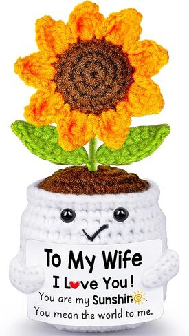Teacher Appreciation Gifts, Thank You Teachers Gift, End of Year Teacher Gifts, Personalized Graduation Father's Day Birthday Gift for Teachers Mentor Coworker Senior, Handmade Crochet Sunflower Doll in Saudi Arabia