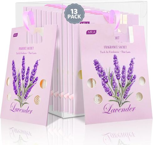 13 Packs Cedar Sachet Bags for Drawer and Closet, Fresh Scents Drawer Deodorizers Long Lasting Air Freshener for Home House Fragrance, Cedar for Closets Car Air Frehener in Saudi Arabia