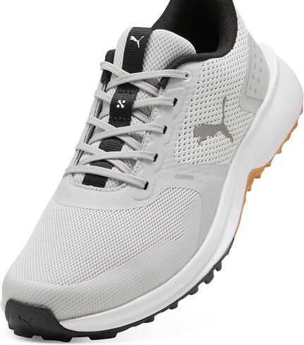 Puma Golf Men's Fusion Grip 6 Golf Shoe, Feather Gray-Puma Black-Gum, 10 in Kuwait