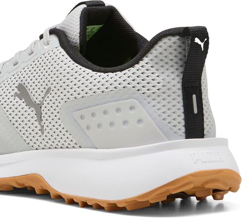 Puma Golf Men's Fusion Grip 6 Golf Shoe, Feather Gray-Puma Black-Gum, 10 in Kuwait