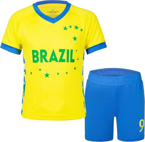 2026 Kids Soccer Jersey Set Boys ＆Girls Football Shirts and Shorts Youth 1-14 Years in Kuwait