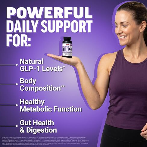 Force Factor Super GLP-1 Support + Akkermansia Probiotic, Promote Natural GLP-1 Production, Support Fat Loss & Metabolism, Advanced Gut Health & Digestion Formula, 60 Capsules in Kuwait