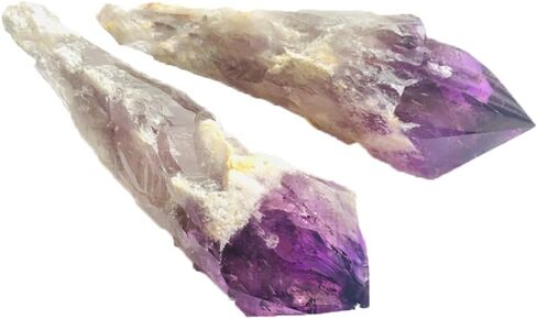 2pcs Natural Amethyst Crystal Scepter Wand 5-8cm Polished Reiki Healing Point Stone for Meditation Yoga Home Decor in Saudi Arabia