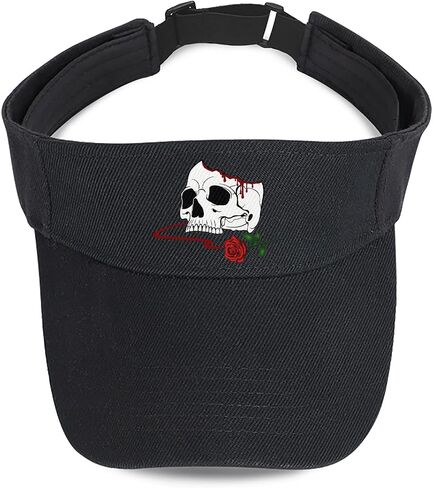 Visors Hat for Women Sun Hat for Men Empty Top Black Running Visors Comfortable UV Protection Sun Visor for Travel Cycling in Saudi Arabia