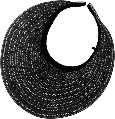 Sun Visor Hats Women Foldable Large Brim Summer UV Protection Beach Cap 2-in-1 Convertible Sun Visor Sun Hat Headband in Kuwait