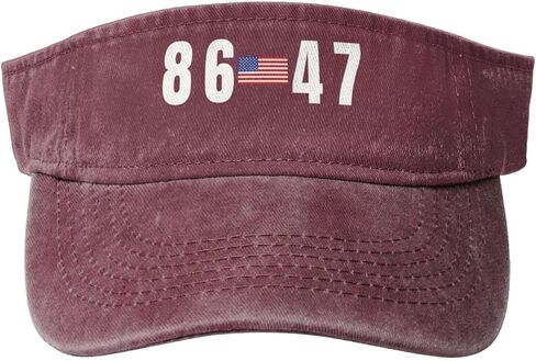 Baseball Cap Funny 8647 Anti Idiot 86 47 Sun Visor Hat for Women Men Sports Golf Cap Running Visor Hat Black in Saudi Arabia