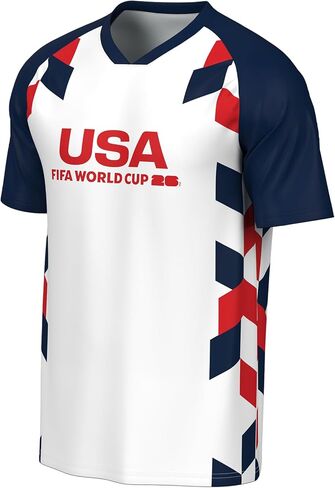 Outerstuff FIFA World Cup 2026 Mens Short Sleeve Sublimated Soccer Fashion Top in Kuwait