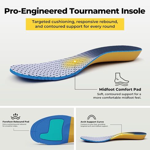 FitVille Wide Men's Spikeless Golf Shoes, Professional Water Resistant Mens Golf Shoes for Course, Outdoor | برو-جرين إيز V7 in Kuwait