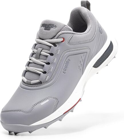 FitVille Wide Men's Spikeless Golf Shoes, Professional Water Resistant Mens Golf Shoes for Course, Outdoor | برو-جرين إيز V7 in Kuwait