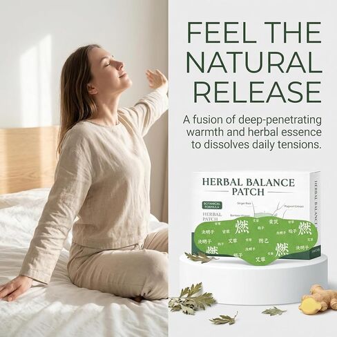 Herbal Balance Patch, Japanese Herbal Balance Patch for Waist & Body, Non-Irritating for Stomach & Daily Use, Breathable Patches Design for Work, Travel & Night Routine(2 Boxes) in Kuwait