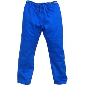 Brazilian Jiu Jitsu BJJ Pants Blue Cotton Twill Fighting Pants Training Pants Pre-Shrunk Ultra Light Weight Fabric Soft Fabric Pants Size 6-A4 in Saudi Arabia