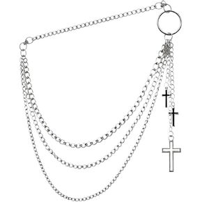 Metal Waist Chain for Men Women Fashion Versatile Belt Decoration Jeans Hip Hop Punk Style Summer Chain Unisex 1cm in Kuwait