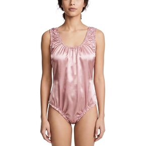 Adult Sissy Smooth Satin One Piece Sling Swimwear Unisex Party Costume Custom Cosplay Roleplay Wear in Saudi Arabia