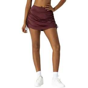 Women's Skort with Side Drawstrings - Built-in Shorts Pockets, UV Protection Moisture-Wicking for Tennis/Running in Saudi Arabia