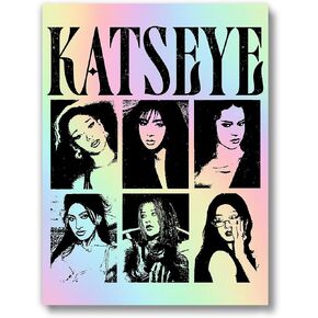 ملصق Katseye (بدون إطار 12 × 16) Kpop Group Music Singers جدار الفن في سن المراهقة فتاة غرفة جدار الفن يطبع غرفة نوم النوم in Kuwait