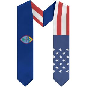 America Guamanian Flag Graduation Stole Scarf Shawl Sash Class of 2026 for Kids Preschool Kindergarten Students Soft Lightweight Scarves Graduate Gift Back to School in Kuwait