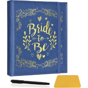 Bride Photo Album DIY Scrapbook,Leather Magnetic Self Adhesive Pages,Engagement Wedding Gift,Newlywed Couple Memory Gift (Album-Bride Pink) in Saudi Arabia