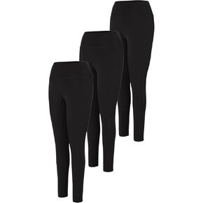 Hanes Women's Leggings, 3-Pack, Cool Dri® Women’s Leggings with Pockets, Comfortable Leggings, Moisture Wicking in Saudi Arabia