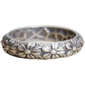 LISA LEONARD DESIGNS Sterling Silver Vintage Florals Stacking Ring Rings For Women Handmade Jewelry in Saudi Arabia