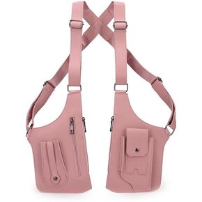 FANNING511 Double Shoulder Armpit Bag for Men Underarm Bag Multi Pocket Underarm Shoulder Bag in Saudi Arabia