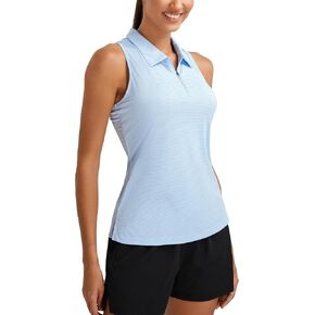 MathCat Womens Golf Polo Shirts, Sleeveless 1/4 Zip UPF 50+ Tennis Tank Top, Racerback with Collar Athletic Shirt Quick Dry in Saudi Arabia