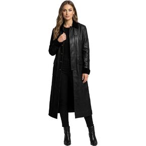Women's Full Body Western Duster Coat - Canvas Cowgirl Trench Coats 2026 Stylish Overcoat in Saudi Arabia